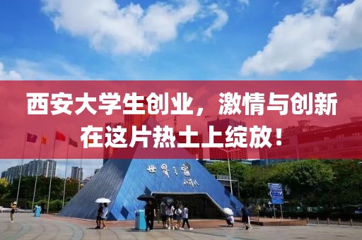 西安大学生创业，激情与创新在这片热土上绽放！