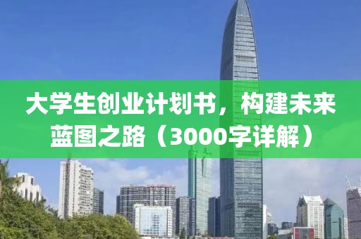 大学生创业计划书，构建未来蓝图之路（3000字详解）