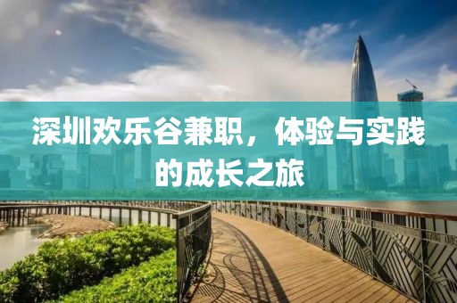 深圳欢乐谷兼职，体验与实践的成长之旅