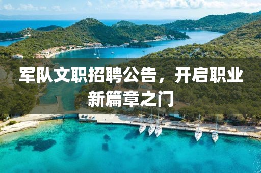 军队文职招聘公告，开启职业新篇章之门