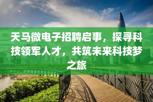 天马微电子招聘启事，探寻科技领军人才，共筑未来科技梦之旅