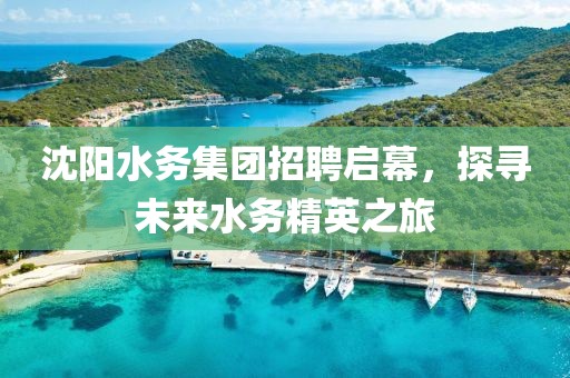 沈阳水务集团招聘启幕，探寻未来水务精英之旅