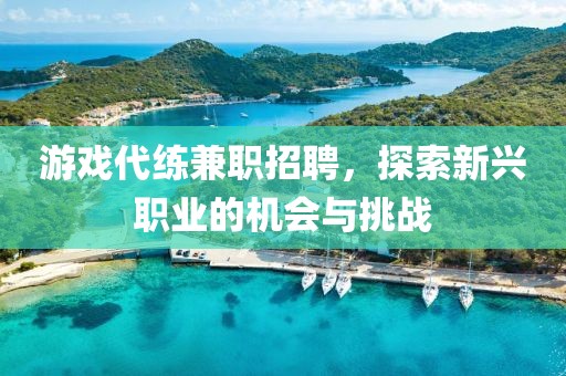 游戏代练兼职招聘，探索新兴职业的机会与挑战