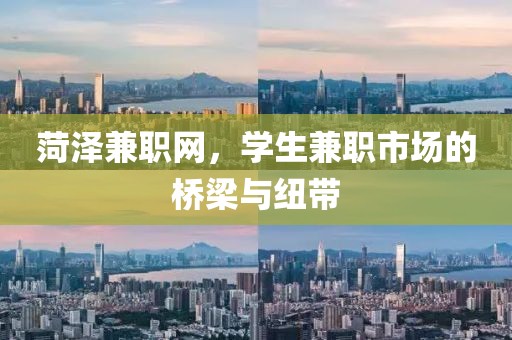 菏泽兼职网，学生兼职市场的桥梁与纽带