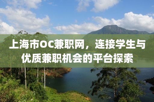 上海市OC兼职网，连接学生与优质兼职机会的平台探索